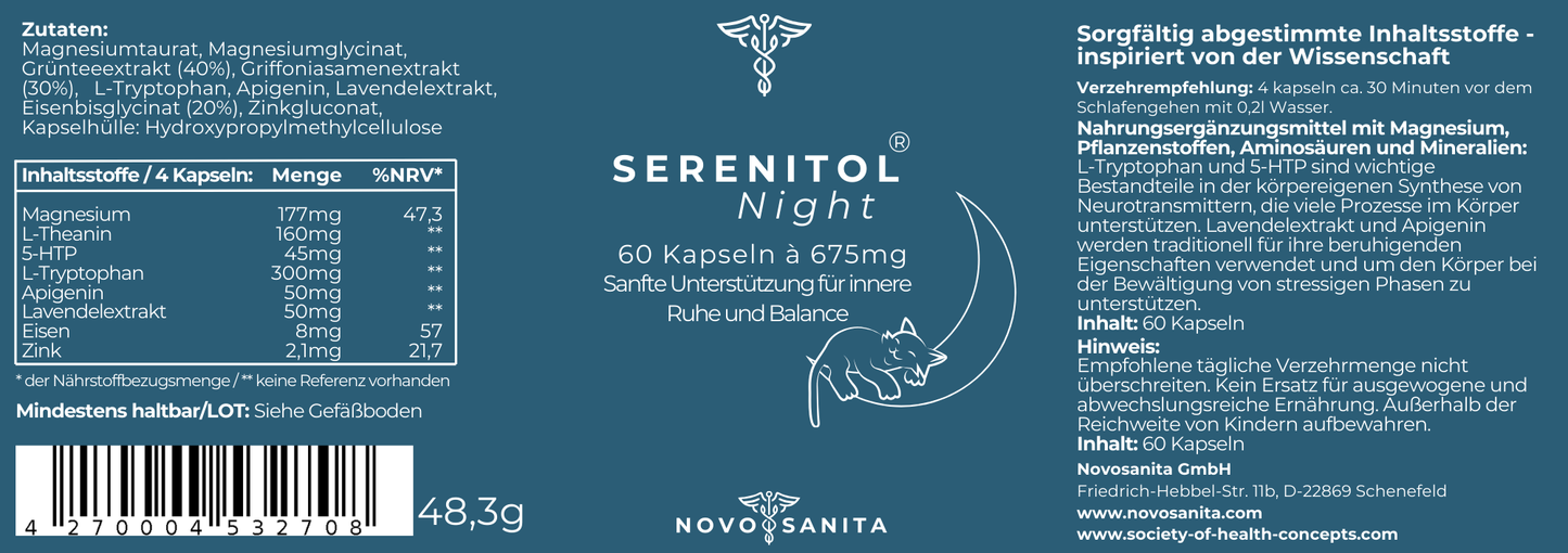 Serenitol® Night –Durchschlafen - ohne Risiko probieren!!!